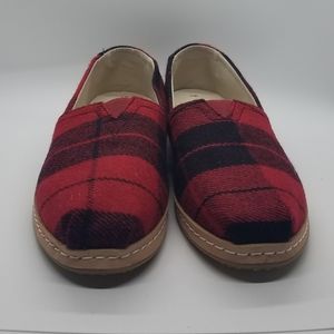 Plaid TOMS shoes